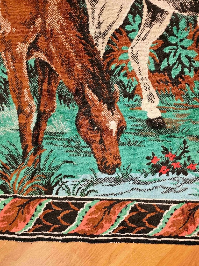 Wandkleed paarden 165/110 cm, 165 cm, Gebruikt, Wandkleed, Overige stijlen