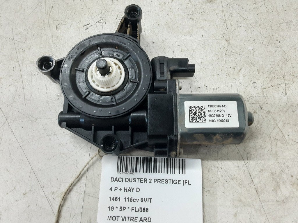 MOTEUR LEVE VITRE ELECTRIQUE ARRIÈRE DROIT Duster (SR), Dacia, Mevr. I. Hauben, Utilisé, Arrière