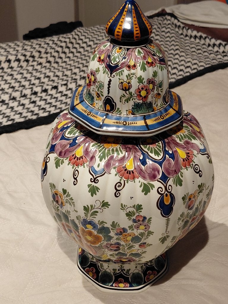 VASE HOLLANDAIS MULTICOLORE, Enlèvement, Comme neuf, Pierre/céramique