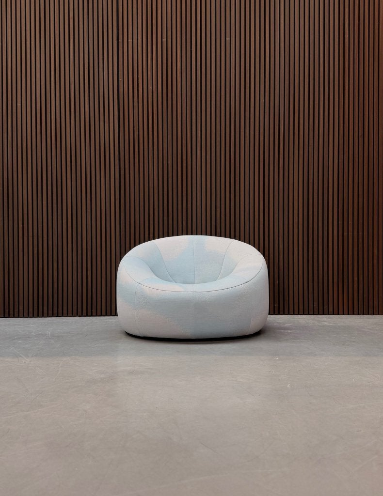 Ligne Roset Pumpkin Fauteuil - blauw/wit, Antiquités & Art, Antiquités | Meubles | Chaises & Canapés