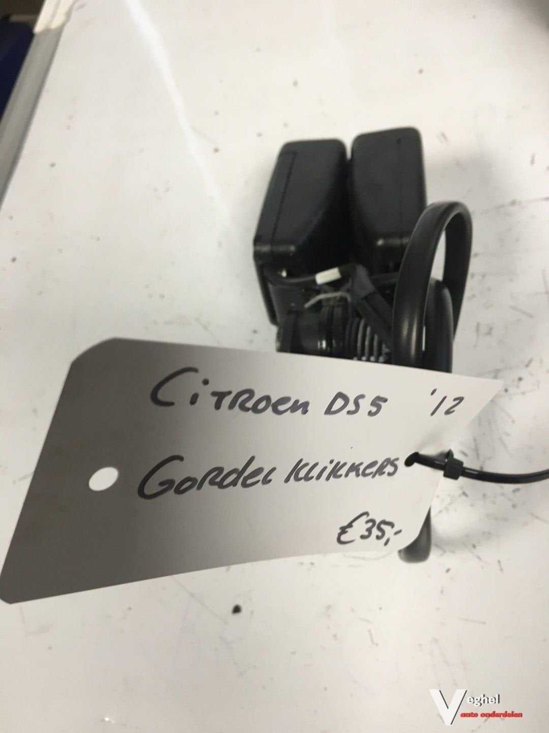 Citroen DS 5 Gordel Gordelklikker Gordel insteek achter dubb, Auto-onderdelen, Gebruikt, -, -, Ophalen of Verzenden