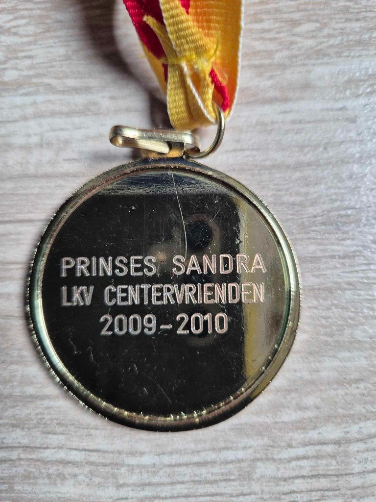 Carnaval medaille Ledeberg Prinses Sandra 2009 - 2010, Ophalen of Verzenden