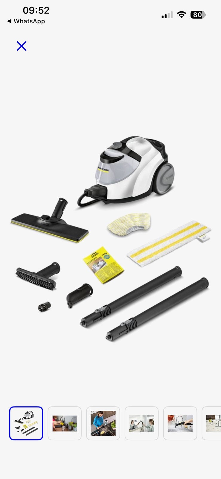Karcher Nettoyeur vapeur SC5 easy fix + Lave Glace, Electroménager, Enlèvement, Comme neuf