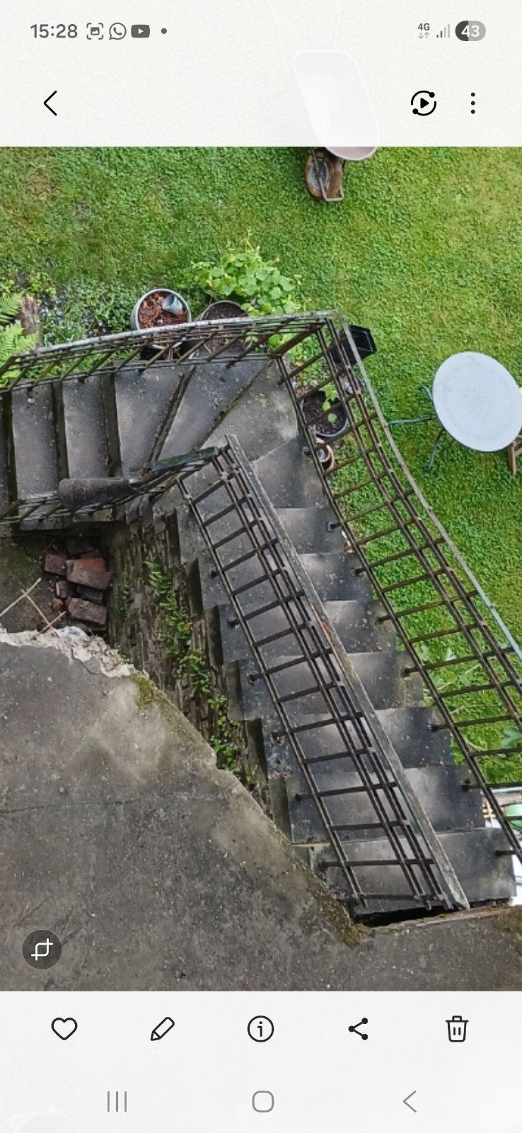 Escalier en pierre bleu ancienne 90vm largeur 19cm H marche, Bricolage & Construction, Enlèvement