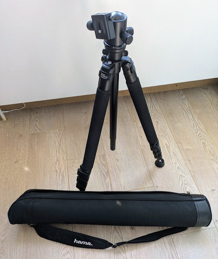 Tripod HAMA Omega Carbon III, Ophalen, Balhoofd, Zo goed als nieuw, Hama