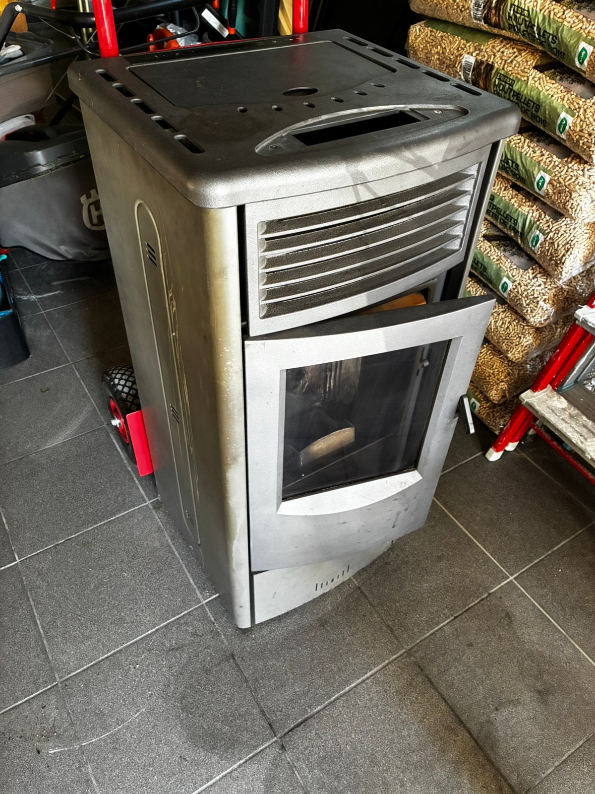 Pelletkachel, Huis en Inrichting, Ophalen, Gebruikt, Overige brandstoffen, Pelletkachel