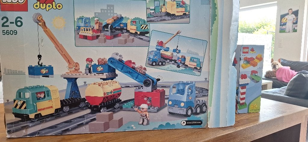 Duplo lego blokken+ trein, Ophalen, Gebruikt, Duplo