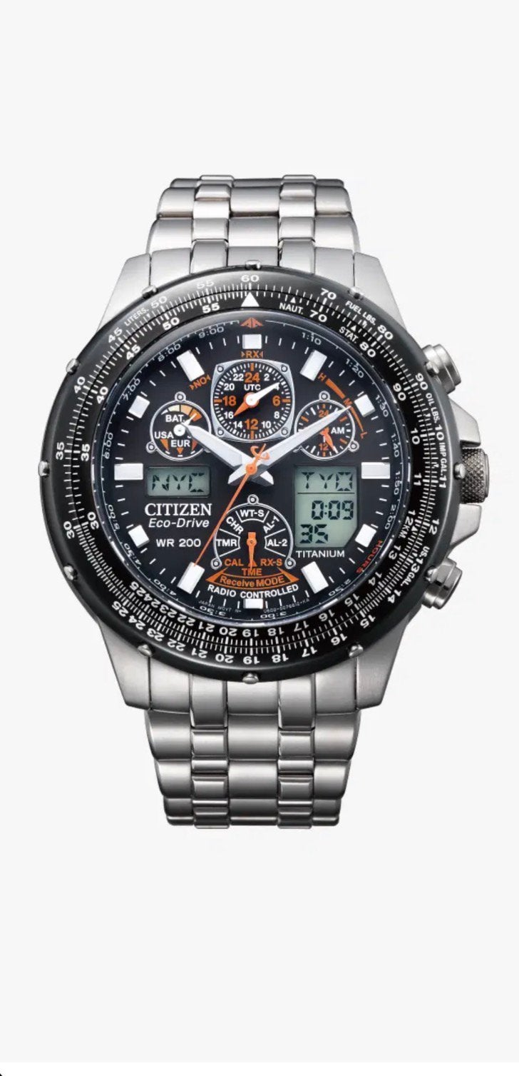 CITIZEN PROMASTER SKYHAWK— TİTANİUM, Ophalen of Verzenden, Zo goed als nieuw, Citizen