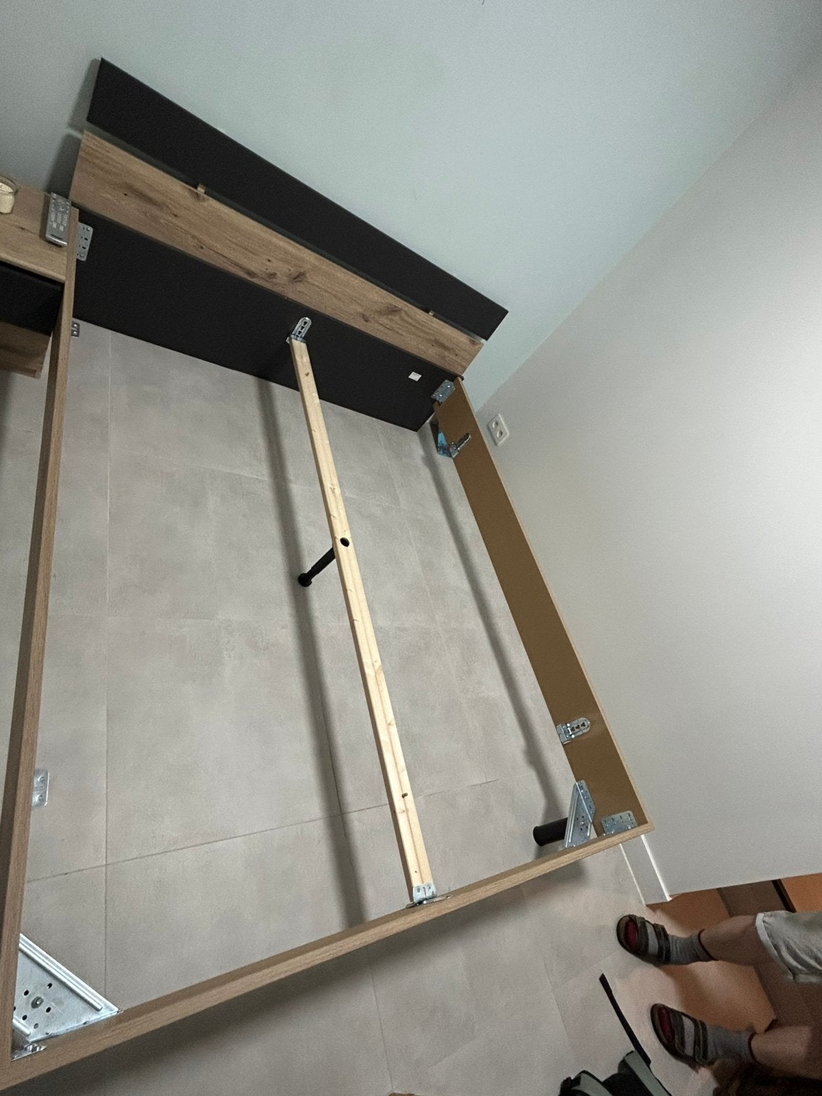 Bed van  1,60m X 2m + 2x lattenbodems 80cm, Neuf, Enlèvement, 200 cm, Bois