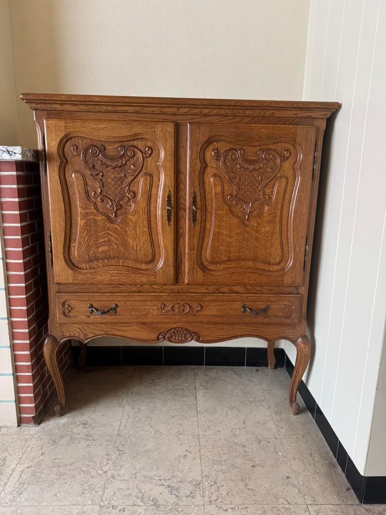 Vintage barkast / opbergkast, Antiek en Kunst, Antiek | Meubels | Kasten, Ophalen