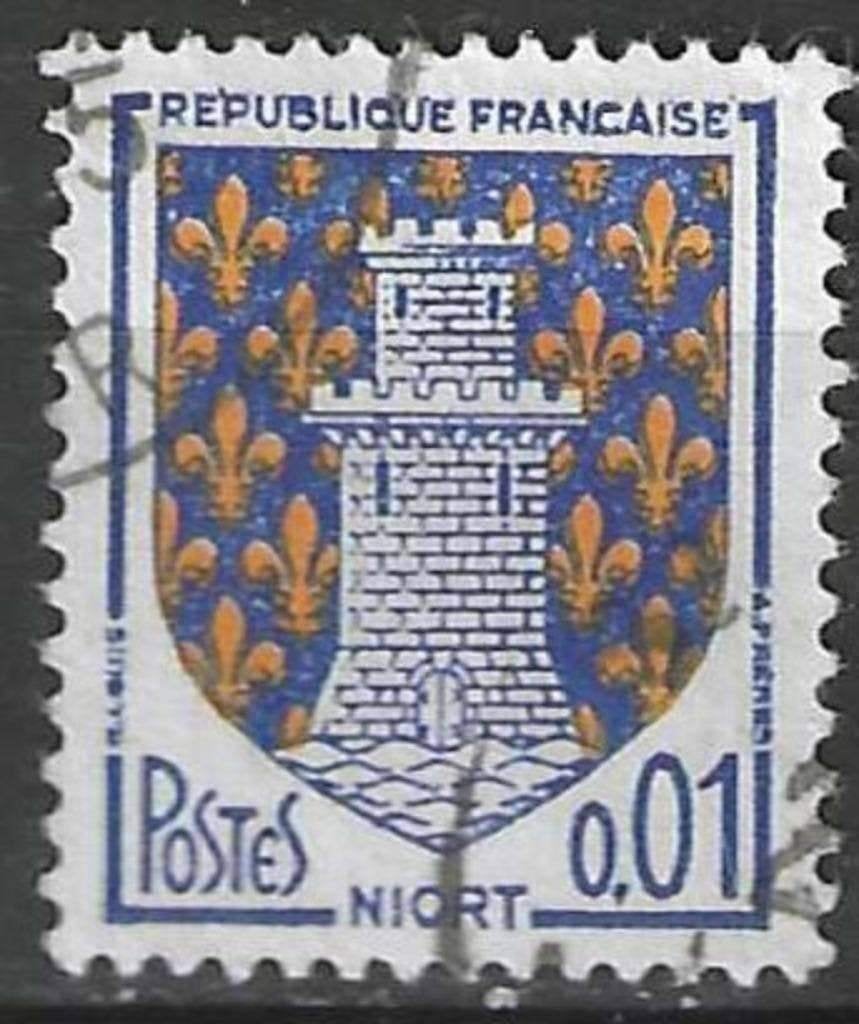Frankrijk 1962/1965 - Yvert 1351A - Wapenschild (ST), Verzenden, Gestempeld