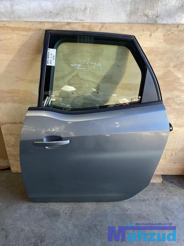 Opel meriva B blauw Z179 Links achter deur portier 2011-2017, Auto-onderdelen, Carrosserie, Deur, Opel, Achter, Links, Gebruikt