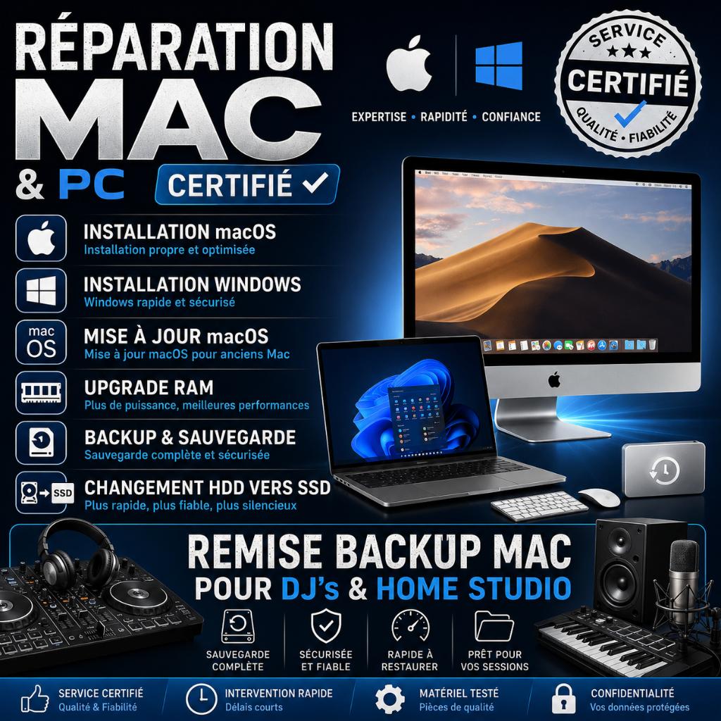 MAC & PC Réparation BACKUP, Informatique & Logiciels, Enlèvement