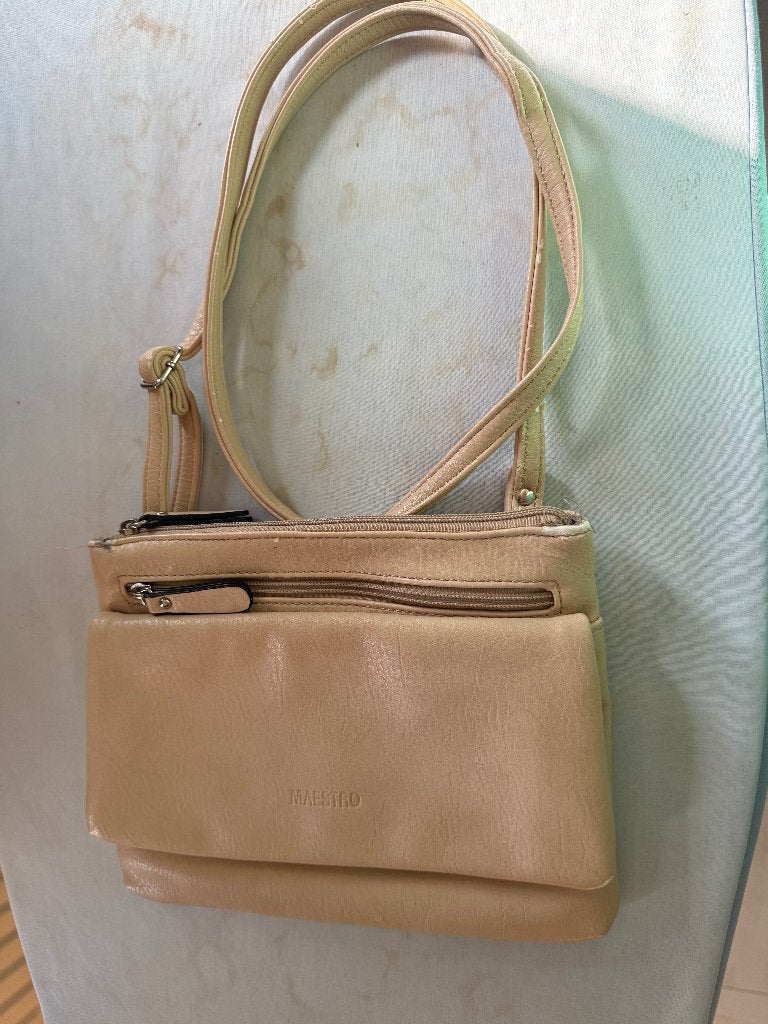 Sac à main Maestro, Enlèvement ou Envoi, Utilisé, Beige, Sac à main