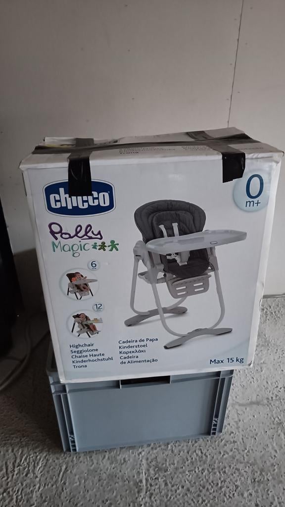 Kinderstoel Chicco Polly magic, Kinderen en Baby's, Ophalen, Zo goed als nieuw, Meegroeistoel, Gordel(s)