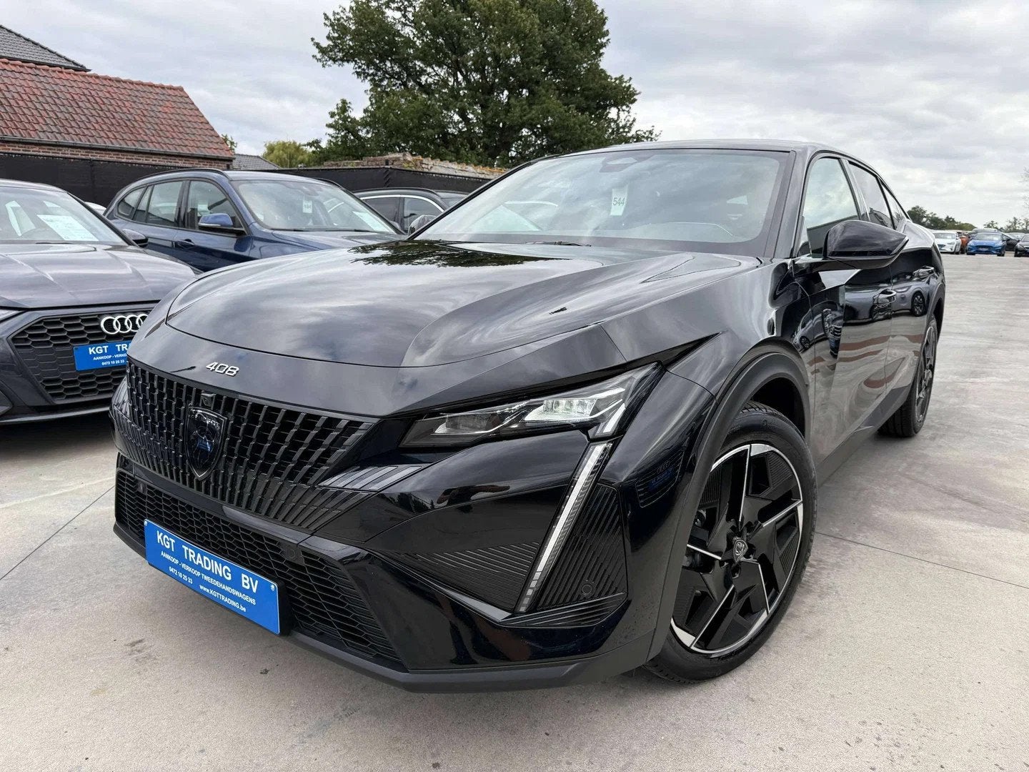 Peugeot 408 1.2i TURBO HYBRID GT-LINE AUTOMAAT NAVI LEDER FU, Autos, Cuir, 145 ch, Achat, Entreprise