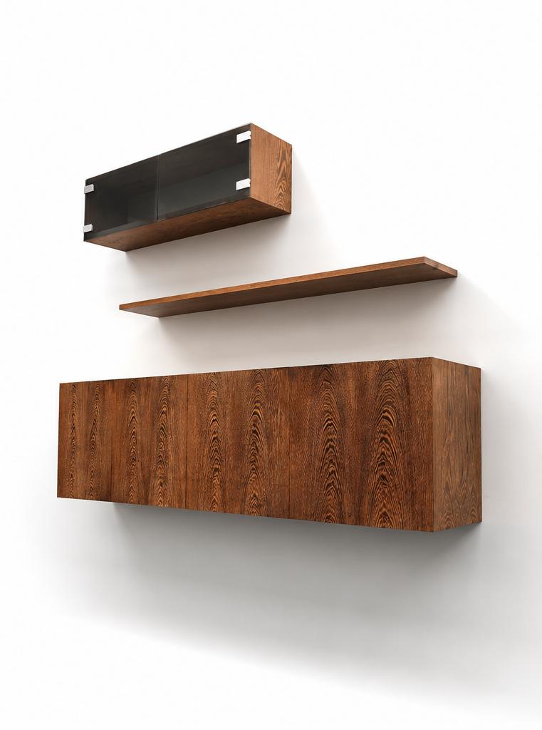 Vintage hangend dressoir / wandmeubel jaren '60 '70 design, Verzenden
