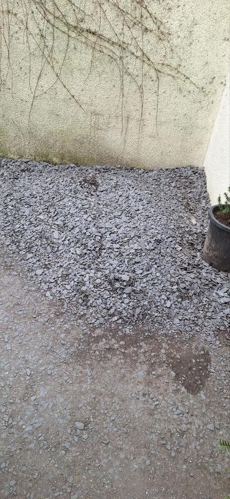 GRATIS afgeplatte Ardenner split steentjes, Tuin en Terras, Ophalen