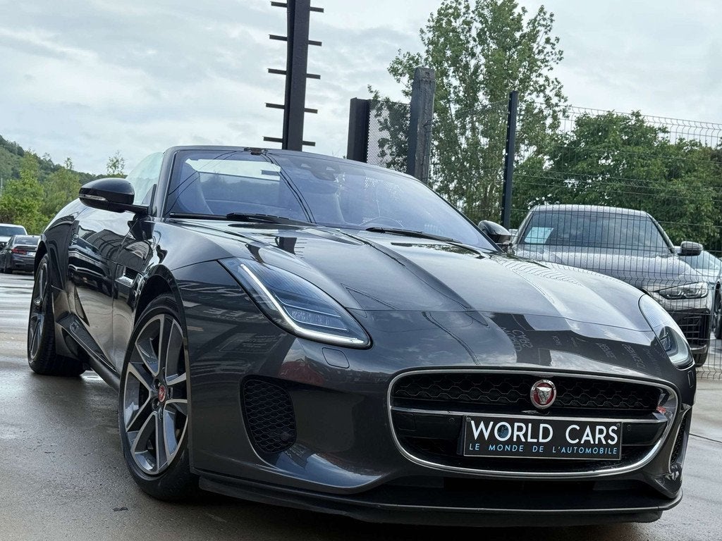 Jaguar F-Type CABRIOLET 2.0 i4 EXHAUST SPORT - LINE ASSIST -, Autos, Jaguar, Cuir, Argent ou Gris, Achat, F-type