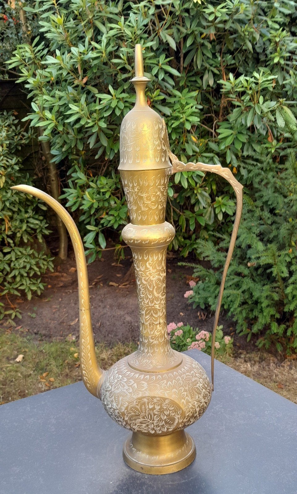 Grote koperen schenkkan India..60 cm., Ophalen of Verzenden, Koper