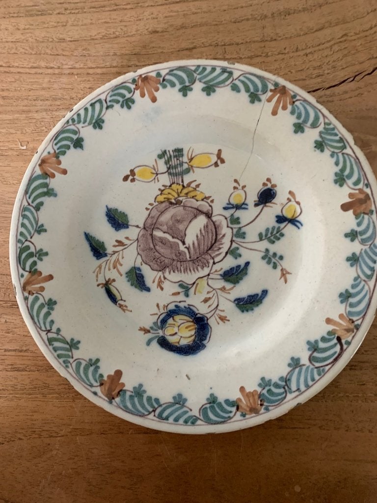 18e eeuws Delftware bord, Antiek en Kunst, Ophalen of Verzenden