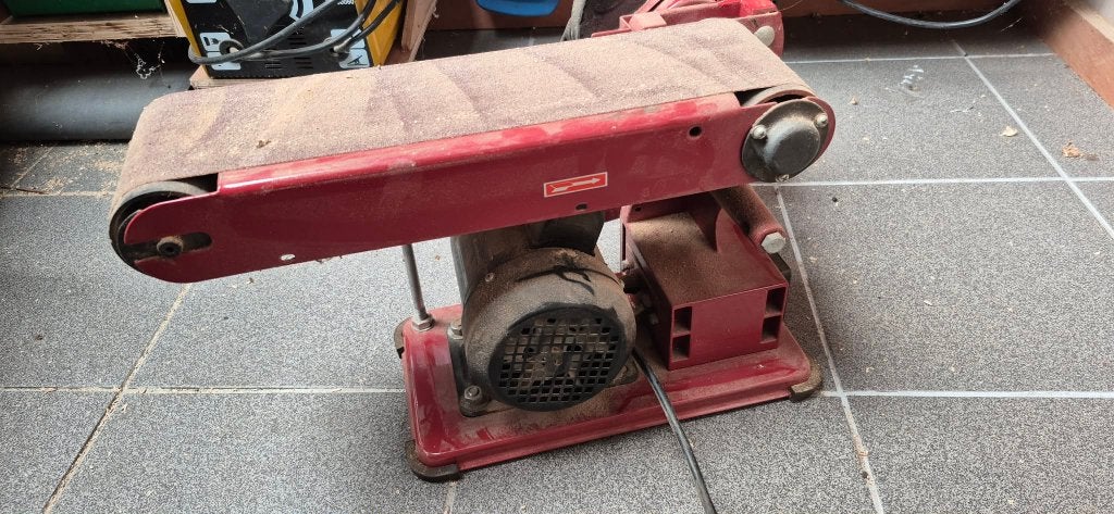 Einhell bandschuurmachine en schijfschuurmachine, Doe-het-zelf en Bouw, Ophalen, Gebruikt