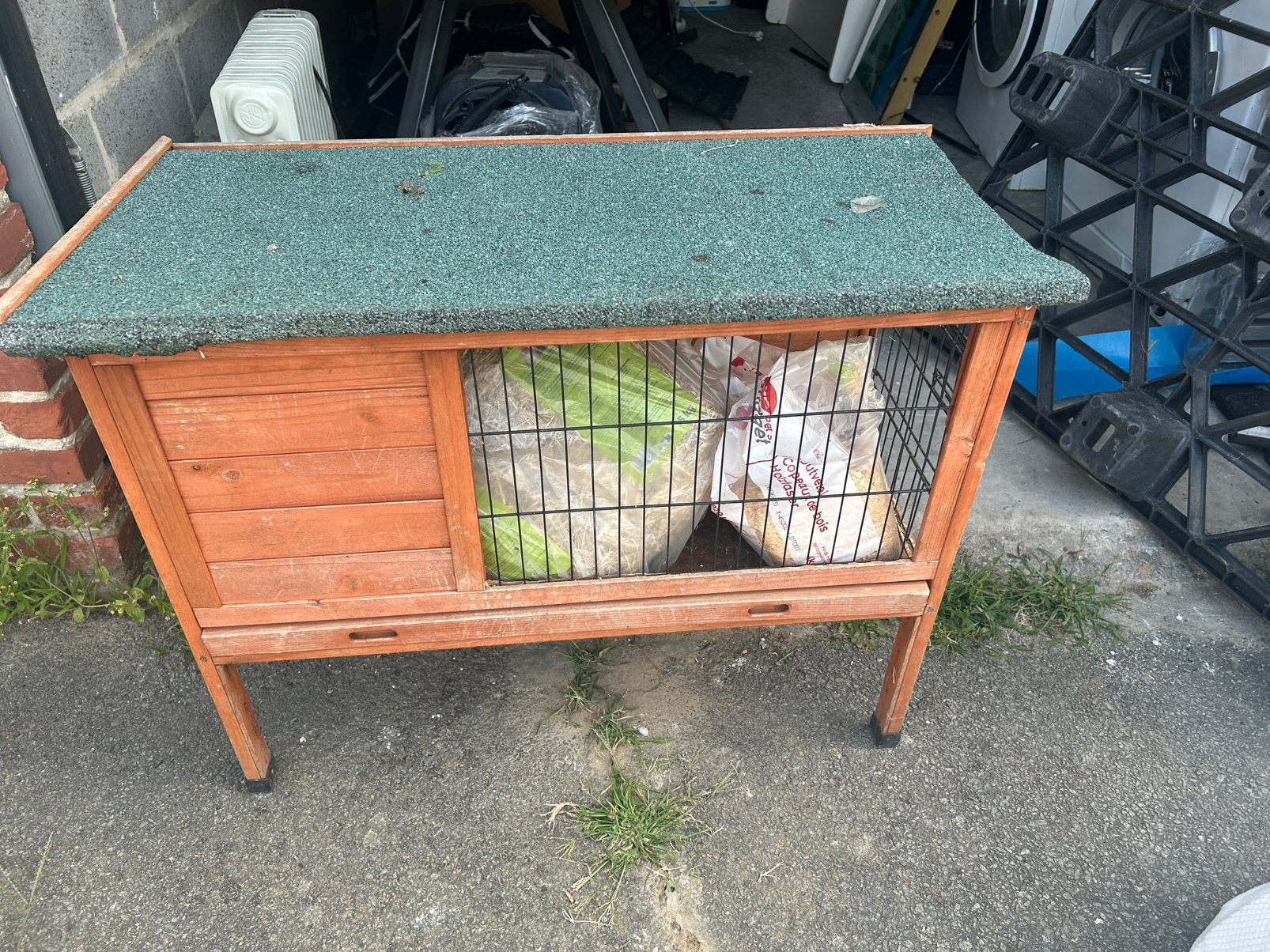 Konijnenhok, Animaux & Accessoires, Lapin, Niche, Utilisé, 60 à 90 cm