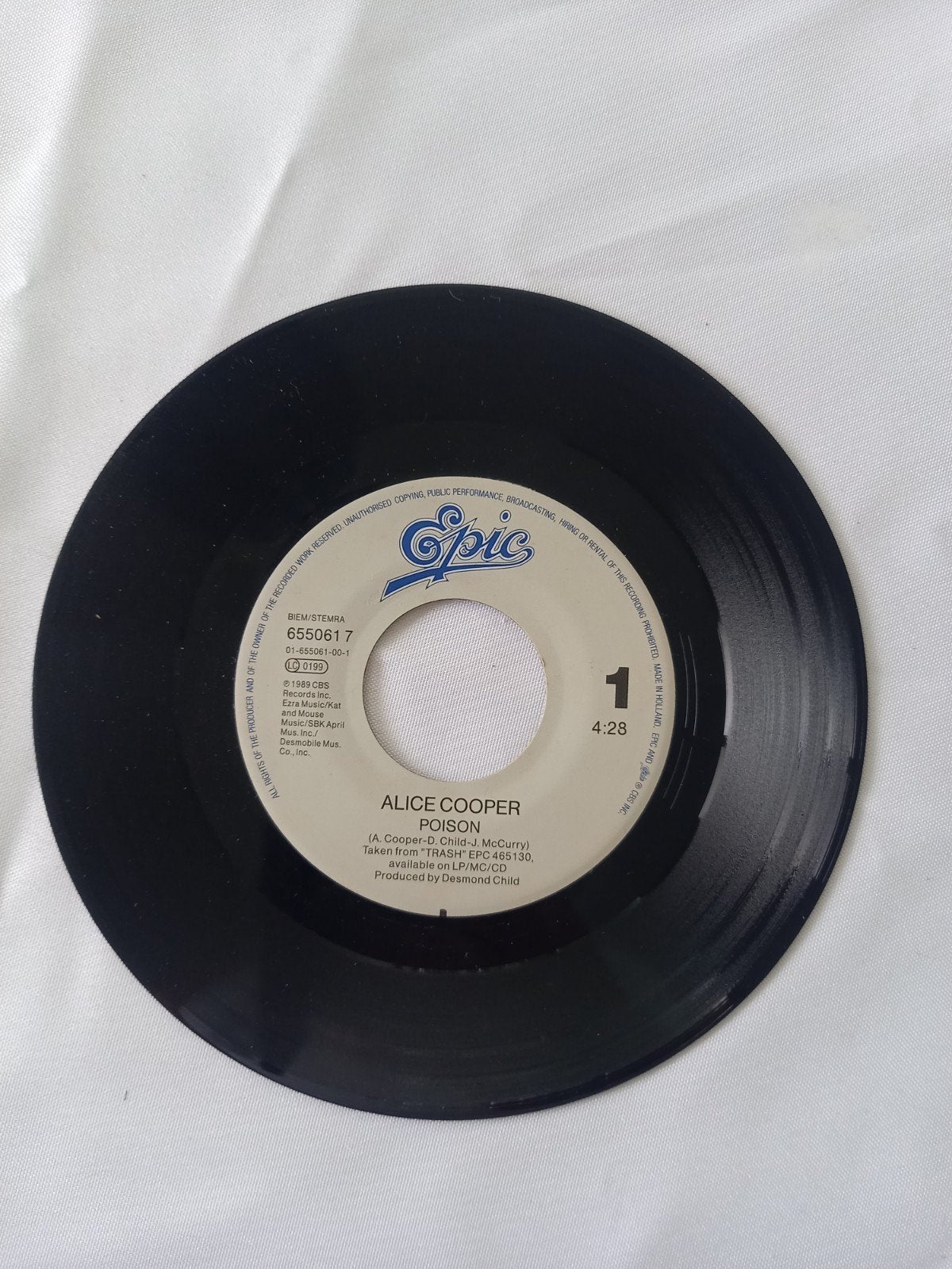 Alice Cooper, Cd's en Dvd's, Vinyl Singles, Gebruikt, 7 inch, Ophalen of Verzenden, Rock en Metal