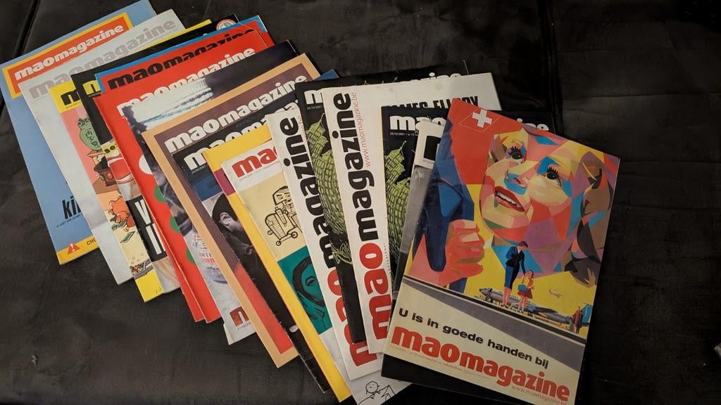 MaoMagazine nrs 11 13 15 16 17. Mao magazine, Verzamelen, Ophalen of Verzenden, 1980 tot heden, Tijdschrift