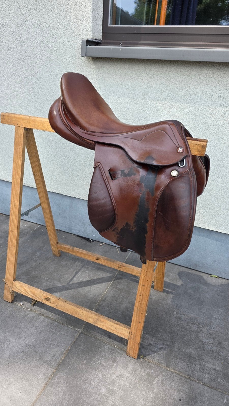 Joy jumper prestige 16inch, Dieren en Toebehoren, Paarden en Pony's | Zadels, Prestige, Inclusief zadelhoes, Kniewrongen, Ophalen