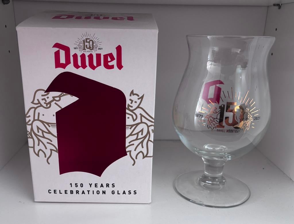 Duvel glas 150 jaar, Ophalen of Verzenden, Nieuw, Glas of Glazen, Duvel