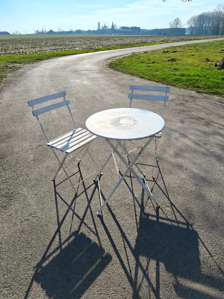Bistrotafel + stoelen, Enlèvement