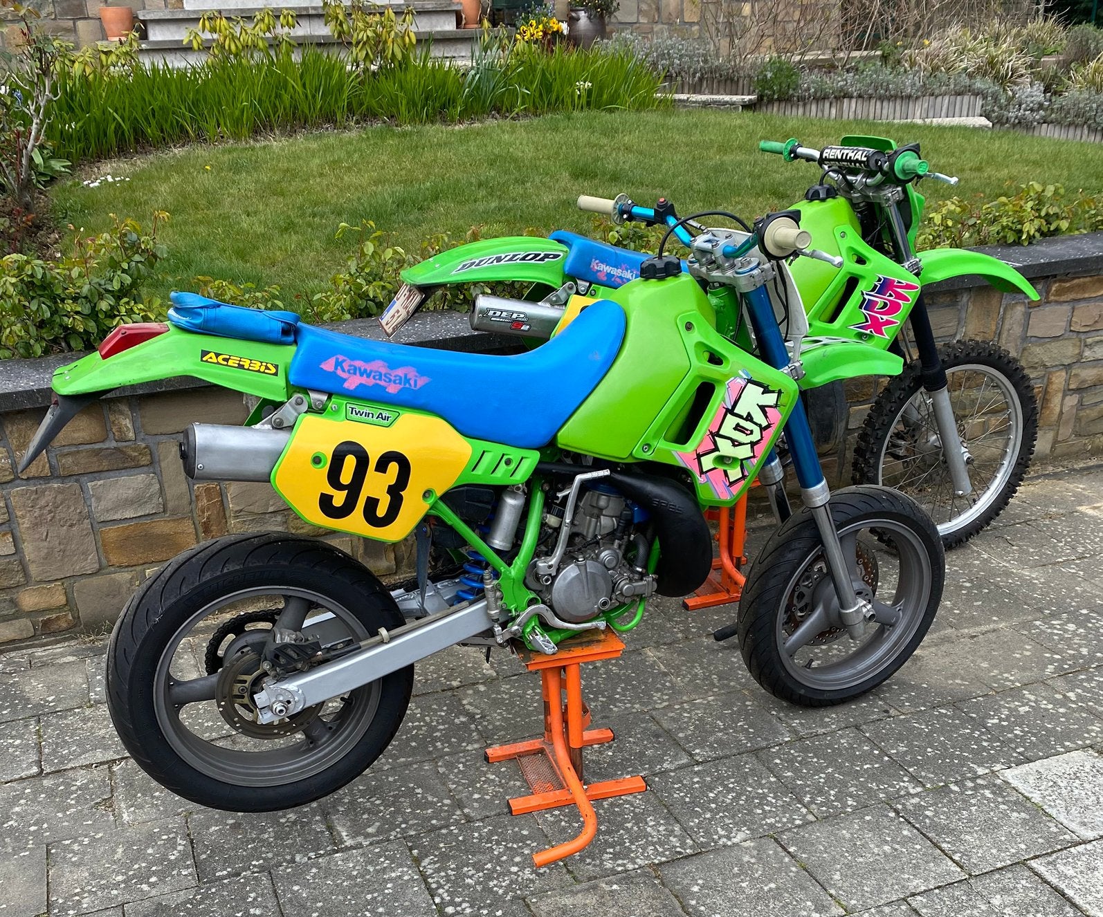 Kawasaki kdx200 duo supermotard enduro, Motos, Motos | Kawasaki, Particulier, Occasion, Enduro