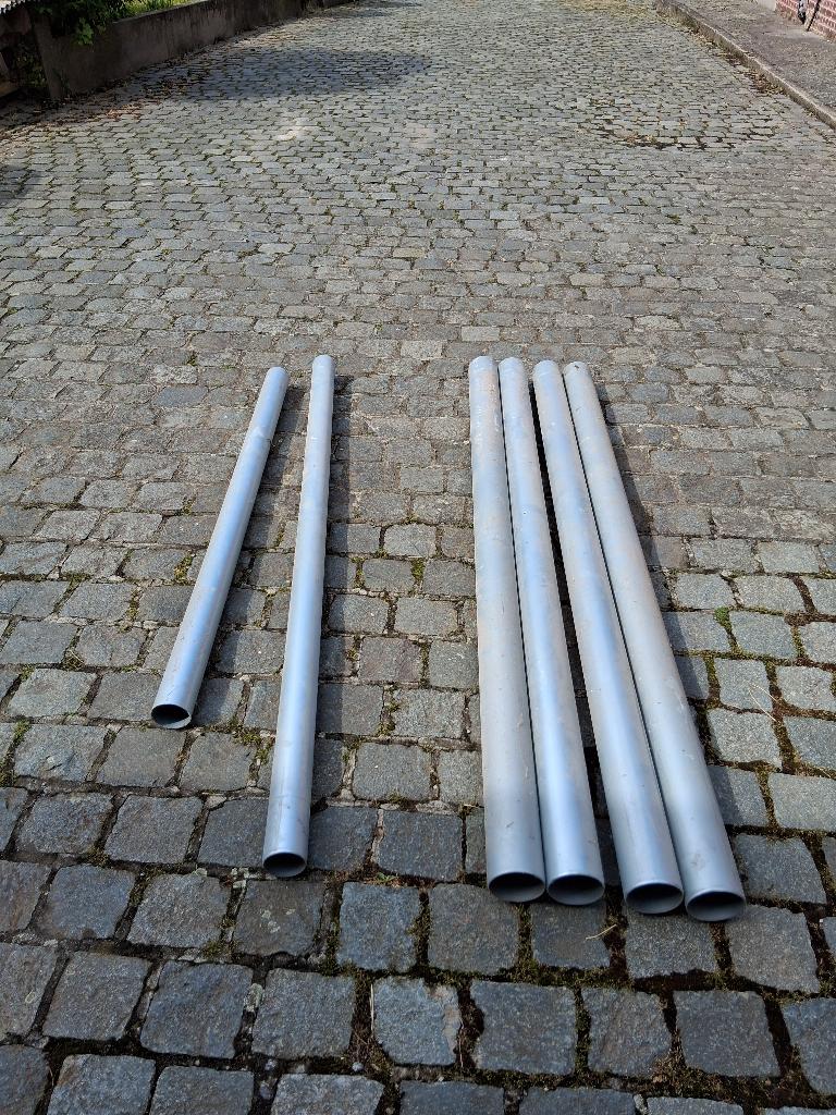 Descentes de gouttiere en zinc, 80 mm ou plus, Zinc, Comme neuf, Enlèvement