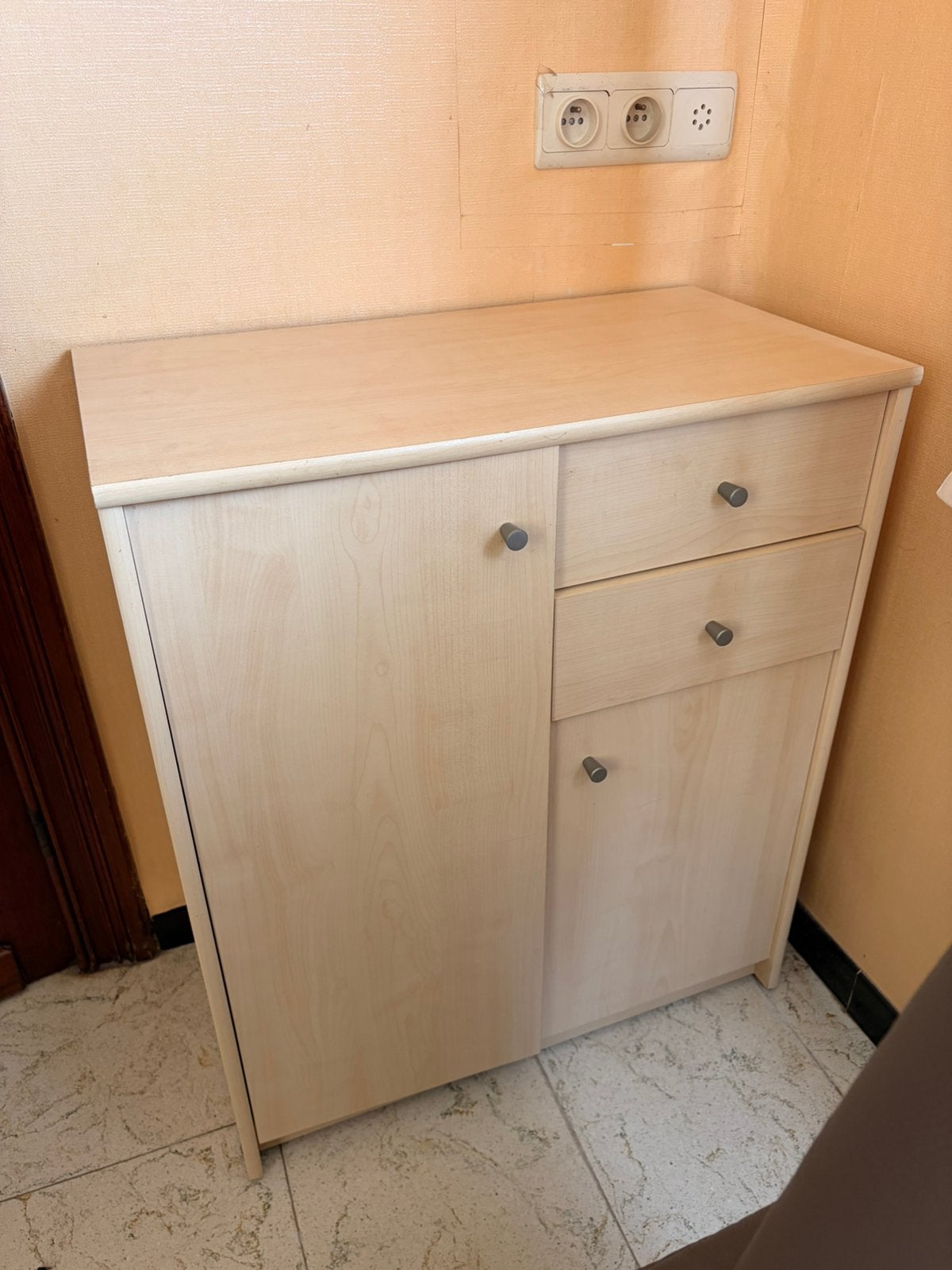 Houten kast, Huis en Inrichting, Kasten | Ladekasten, Ophalen, Gebruikt, 1 of 2 laden, 50 tot 100 cm