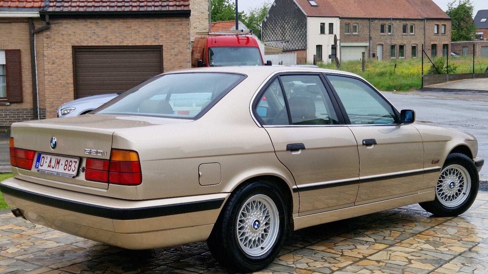 Bmw 520 i topstaat belgische wagen leer airco, Auto's, BMW, Handgeschakeld, Particulier, 5 Reeks, Te koop