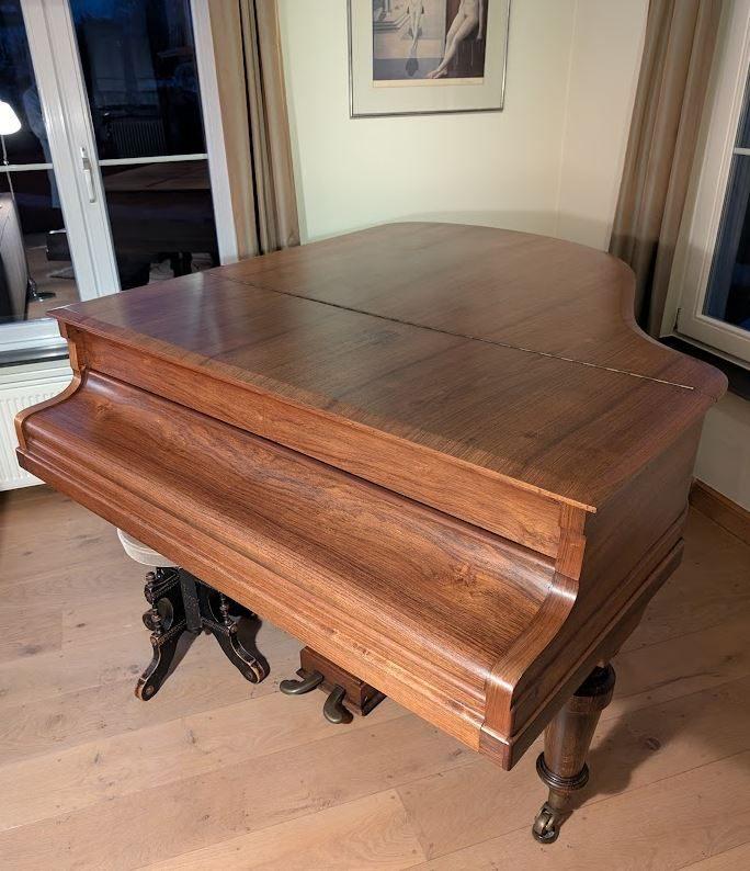 Pleyel piano, Muziek en Instrumenten, Ophalen, Gebruikt, Bruin, Piano
