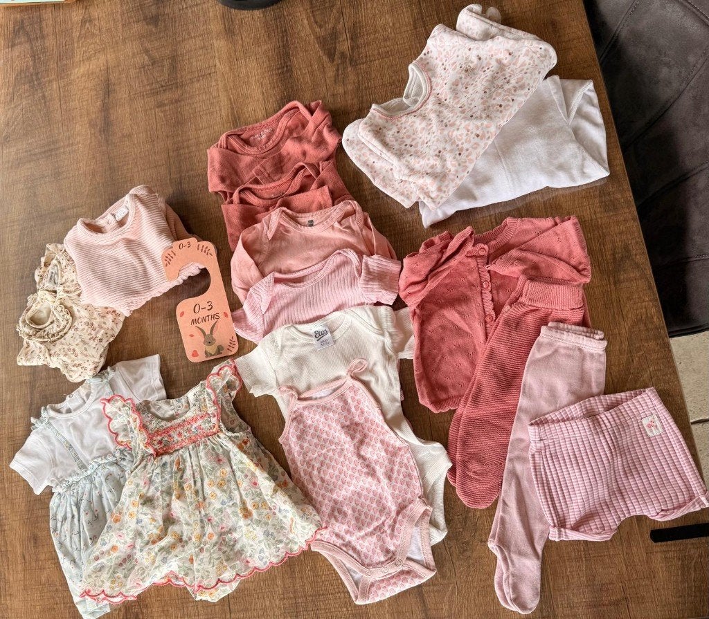 Baby roze pakketje (50-56), Ophalen, Zo goed als nieuw, Maat 56