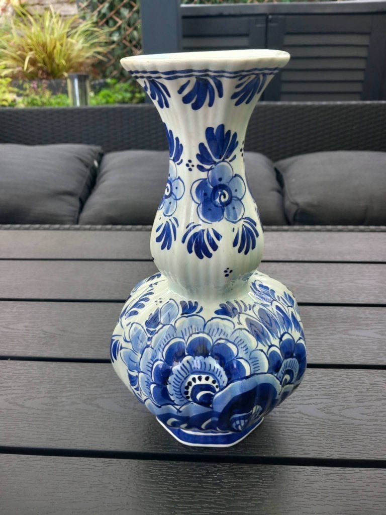 Vase vintage Bleu de Delft authentique, Antiquités & Art, Enlèvement