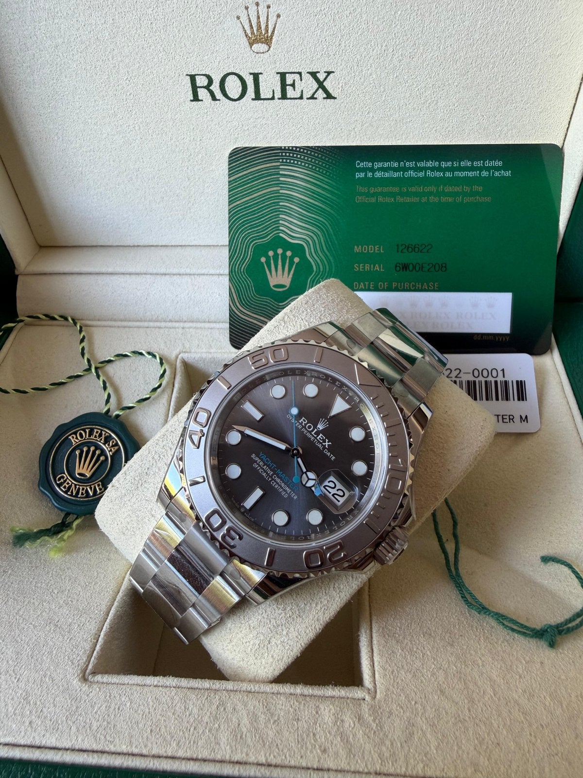 Rolex Yacht-Master Rhodium Blue, Rolex, Enlèvement ou Envoi, Acier, Acier