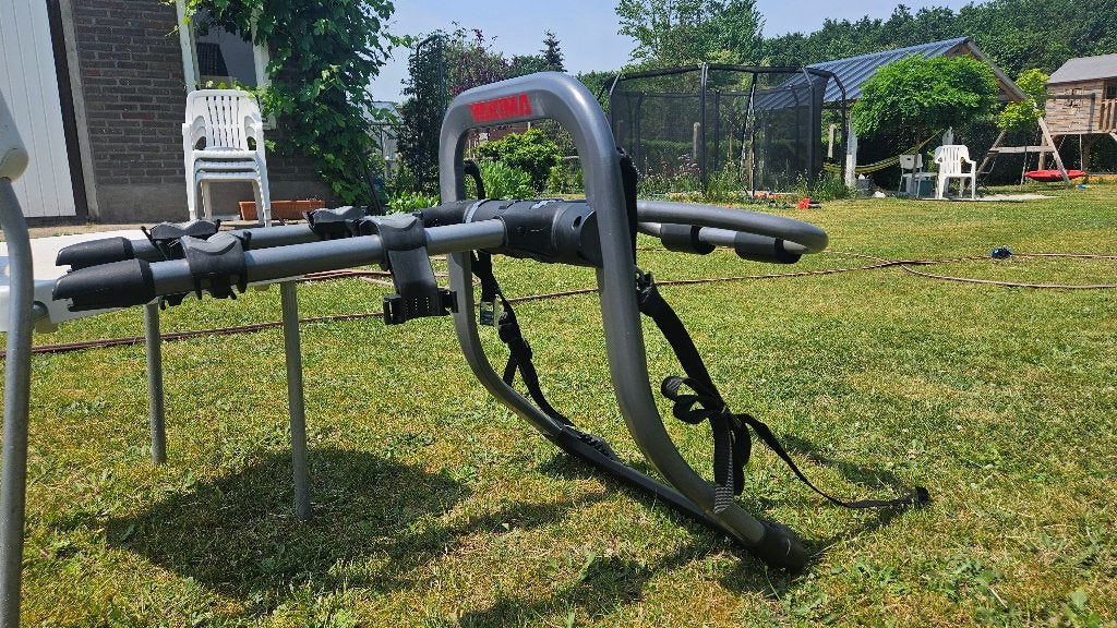 Fietsrack yakima halfback, Autos : Divers, Porte-vélos, 2 vélos, Pneus larges, Comme neuf, Enlèvement
