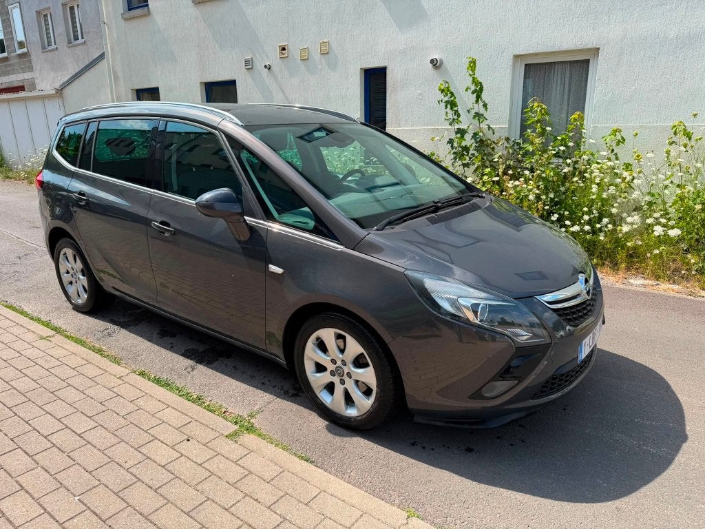 opel zafira tourer, Autos, 100 kW, Argent ou Gris, Euro 6, Noir