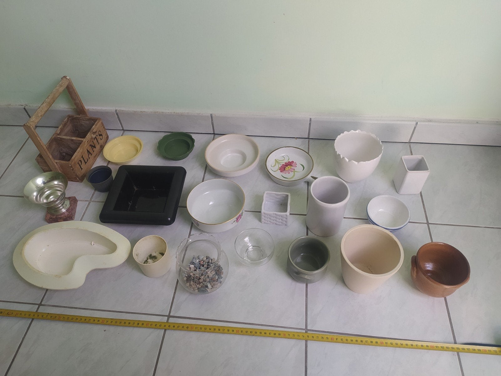 lot de 21 pots pour montage floral, Enlèvement