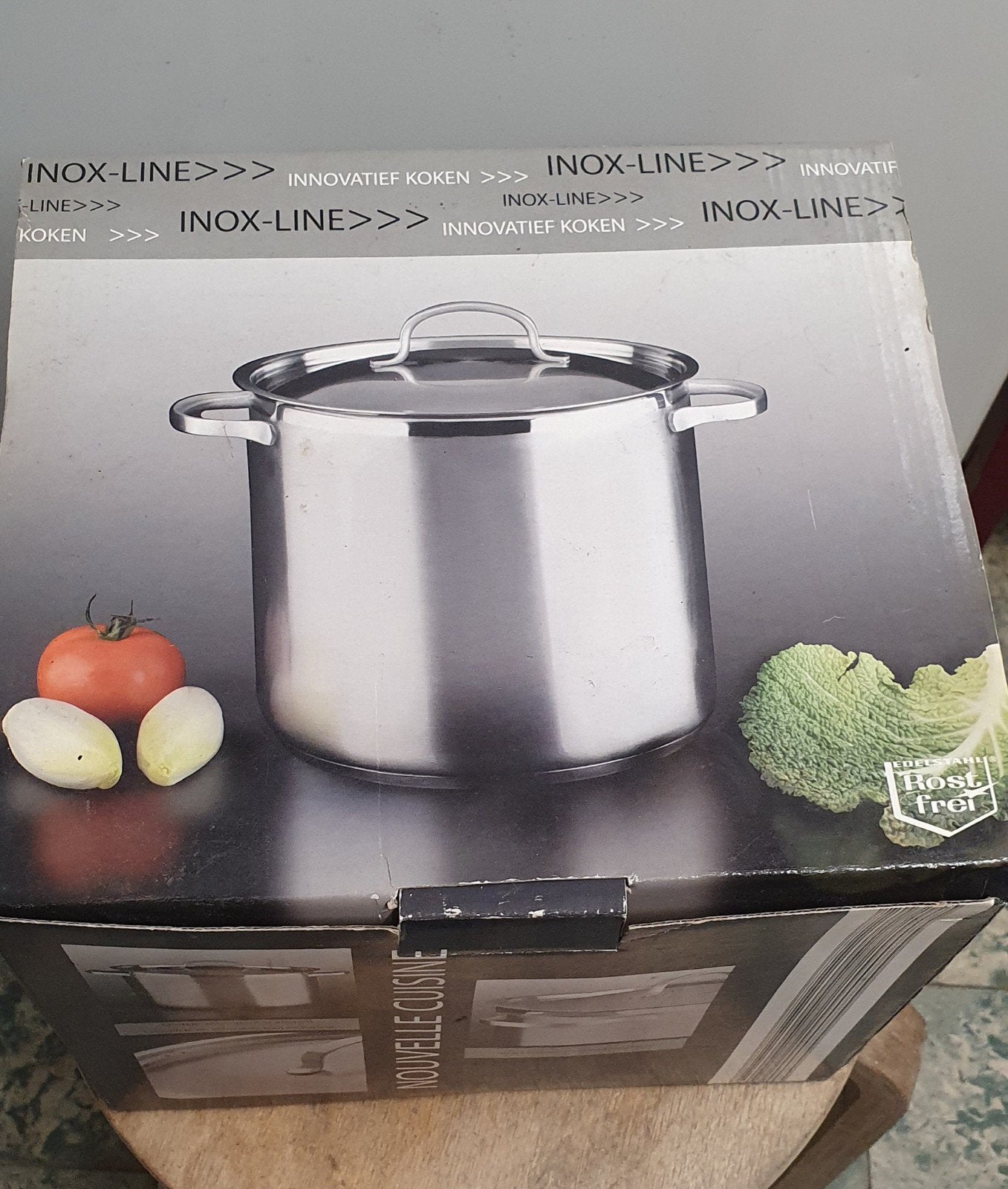 3570 Alken. Inox Kookpot RVS 24 cm., Neuf, Inox, Enlèvement, Casserole