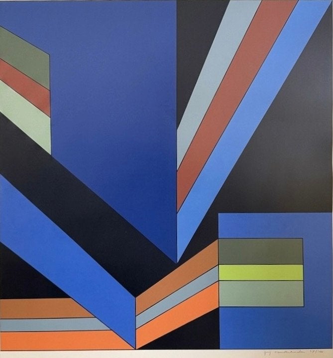 Guy Vandenbranden - Sérigraphie signée, Enlèvement