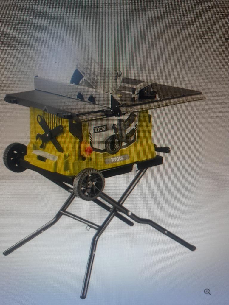 Scie circulaire RYOBI  sur table  1800 W sur roulettes, Doe-het-zelf en Bouw, Gereedschap | Zaagmachines, Gebruikt, Cirkelzaag