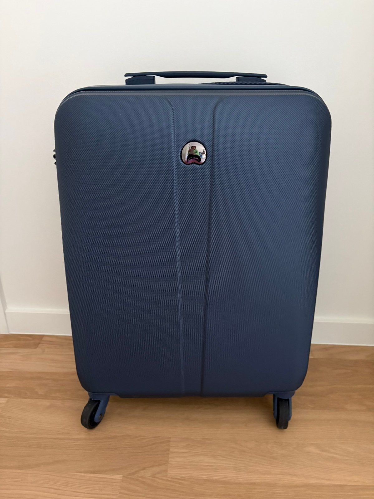 Trolley Delsey navy blue 53 H TSA slot, Hard kunststof, Minder dan 50 cm, Zo goed als nieuw, 35 tot 45 cm