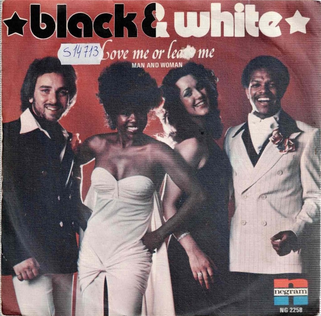 Vinyl, 7"  /  Black & White  – Love Me Or Leave Me, CD & DVD, Vinyles | Autres Vinyles, 1970 - 1979, Autres formats, Enlèvement ou Envoi