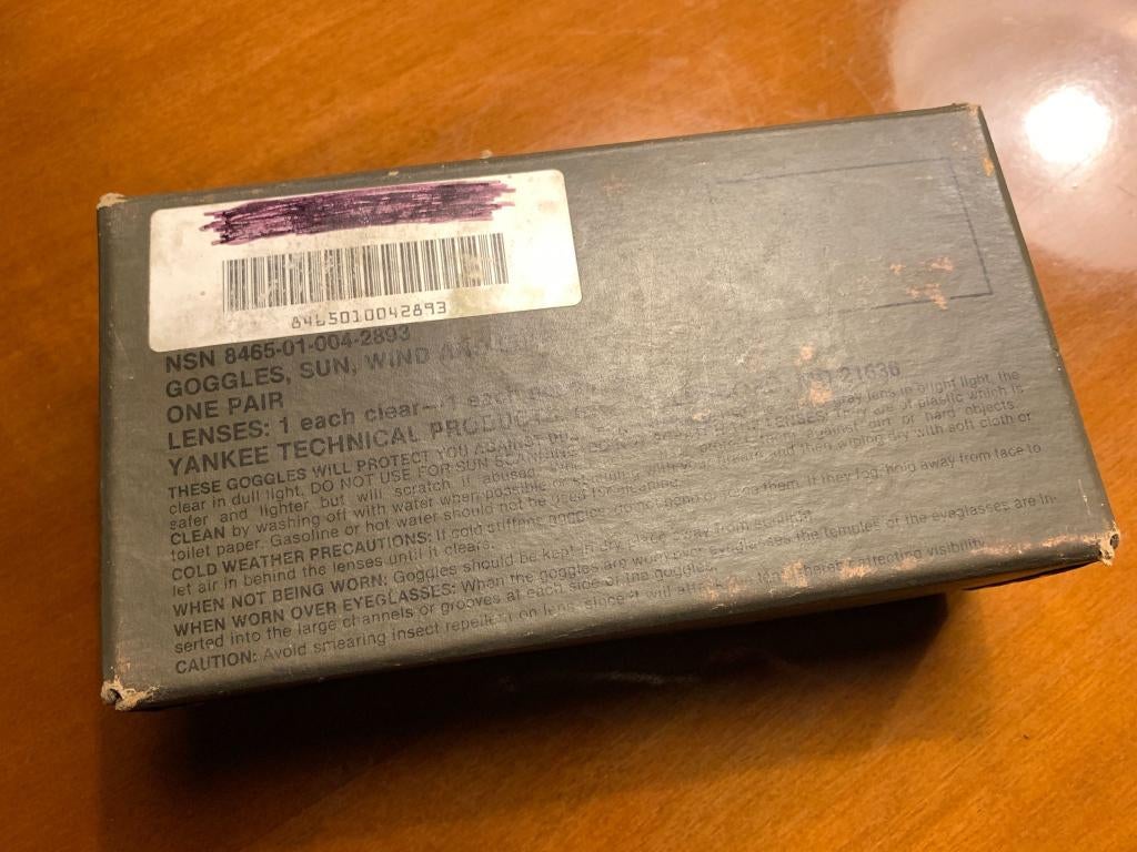 US Militaria Vietnam Lunettes + Boite + Verres de Rechange, Envoi, Armée de terre, Autres types