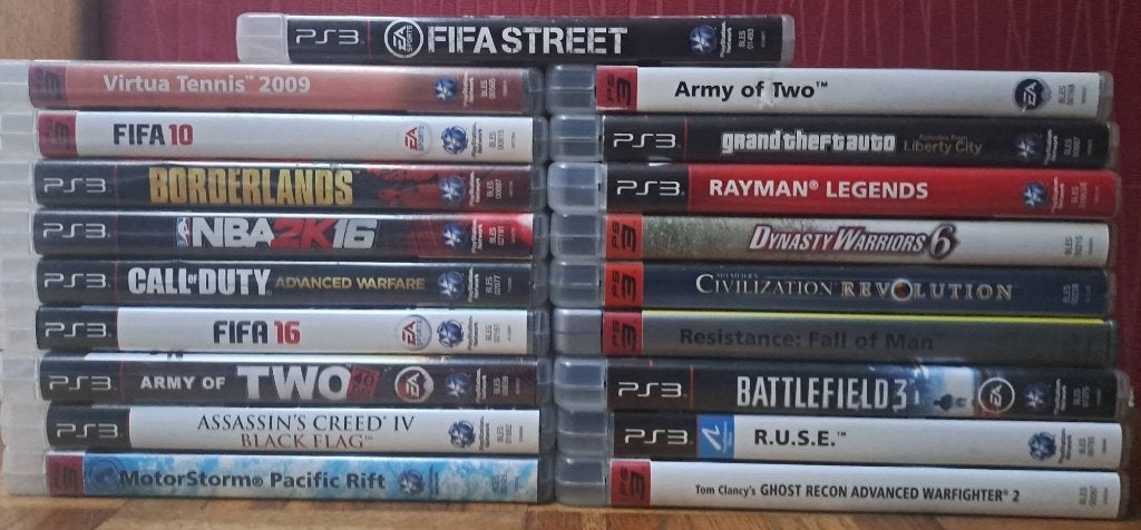 Playstation 3 phat, Phat, Met 2 controllers, Gebruikt, Met games
